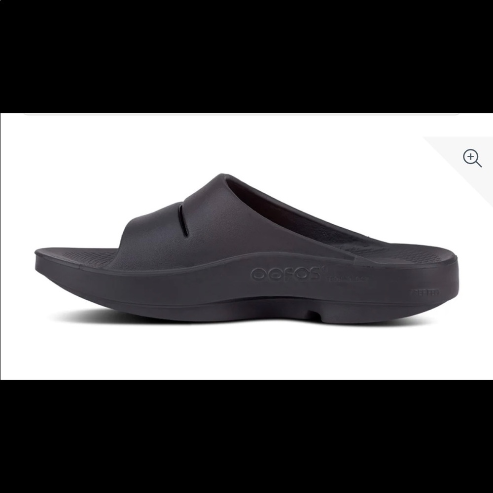OOFOS MEN'S OOAHH SLIDE SANDAL - BLACK size 11